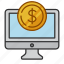 computer, dollar, electronic, investment, transaction 