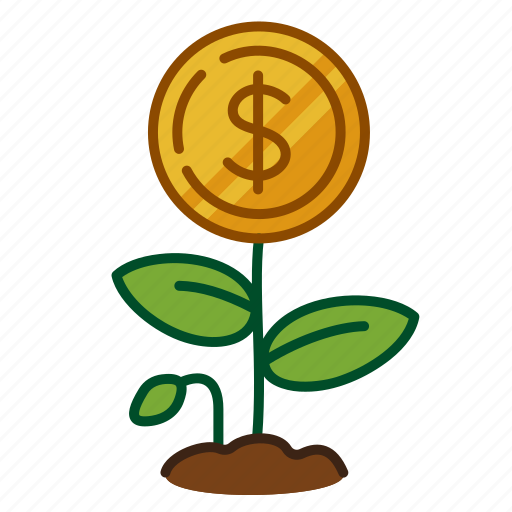 Dollar, growth, increase, upgrowth, coin, business, management icon - Download on Iconfinder