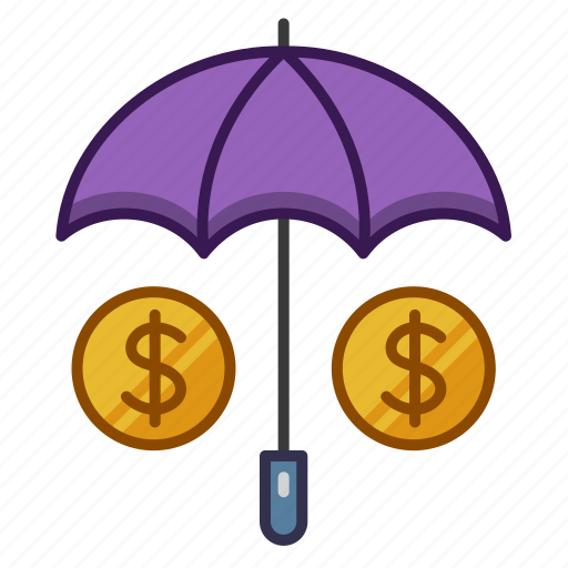 Dollar, insurance, money, umbrella, coin, currency, finance icon - Download on Iconfinder