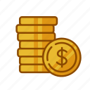 coin, currency, dollar, money, wealth, business, finance