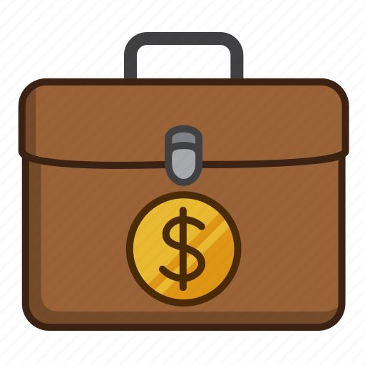 Briefcase, dollar, investment, money, outlay, coin icon - Download on Iconfinder