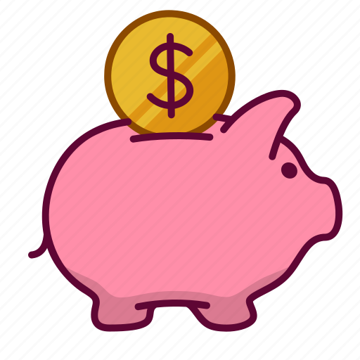Bank, dollar, piggy, save, piggy bank, money, coin icon - Download on Iconfinder