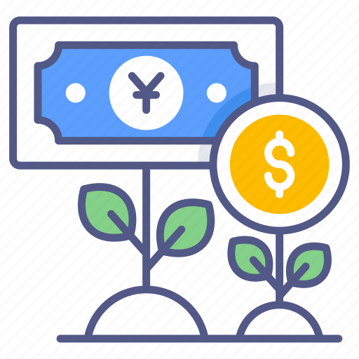 Money growth, money, investments, finance, flower, growth, business icon - Download on Iconfinder