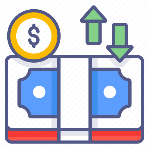Money flow, cash flow, cash transaction, payment method, financial flow, business, finance icon - Download on Iconfinder