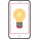 bulb, idea, ligh, phone
