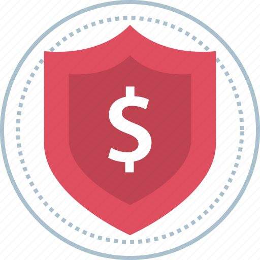 Dollar, secured, shield, sign icon - Download on Iconfinder