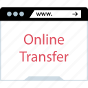 online, transfer, web, www