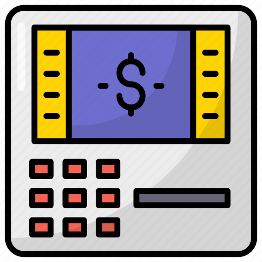 Cash withdrawal, atm withdrawal, credit card, transaction, banking icon - Download on Iconfinder