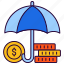 insurance, umbrella, safe investment, money protection, business 