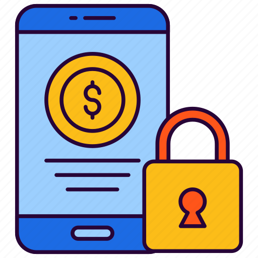 Secure online banking, app secure, app, application, lock icon - Download on Iconfinder