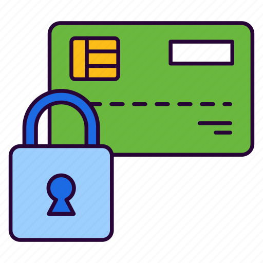 Card locked, card protected, atm card security, password protected, lock icon - Download on Iconfinder