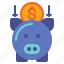 bank, finance, money, piggy 