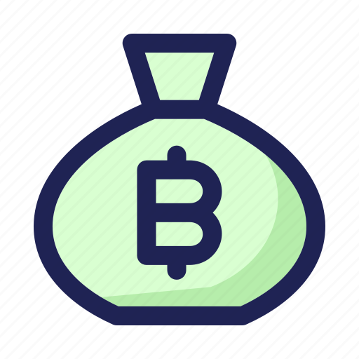 Bitcoin, business, digital, earnings, finance, money, moneysack icon - Download on Iconfinder