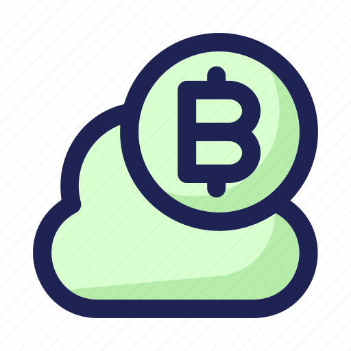 Bitcoin, cloud, coin, digital, money, savings icon - Download on Iconfinder