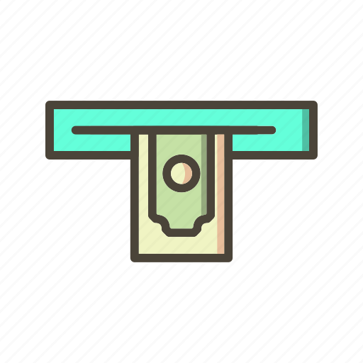 Cash withdraw, cash withdrawal, banking icon - Download on Iconfinder