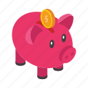 piggy, bank, savings, money, business