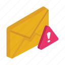 spam, alert, message, warning, letter