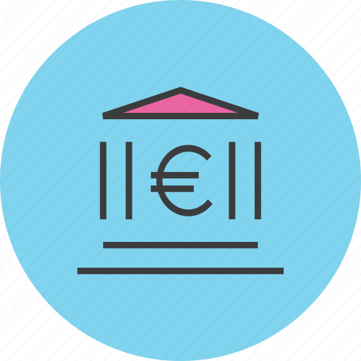 Bank, banking, building, financial, instituition, institute, euro icon - Download on Iconfinder
