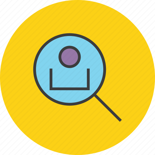 Customer, employee, locate, profile, search, user, track icon - Download on Iconfinder