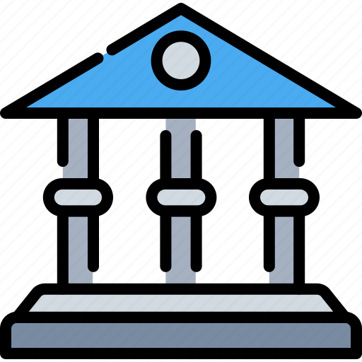 Bank, bank building, building, exterior, finance, financial, institution icon - Download on Iconfinder