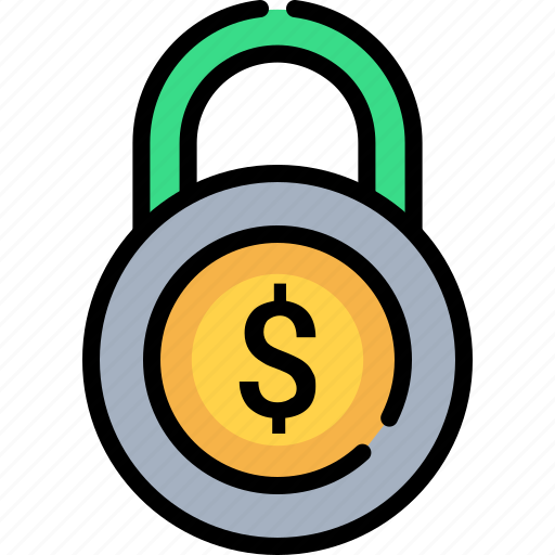 Coin, finance, lock, protection, safe, secured, secured loan icon - Download on Iconfinder
