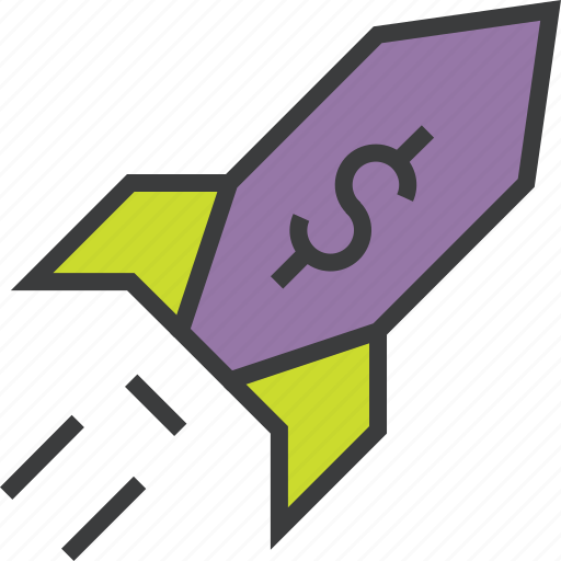 Business, profit, rocket, sales, dollar, skyrocket, growth icon - Download on Iconfinder