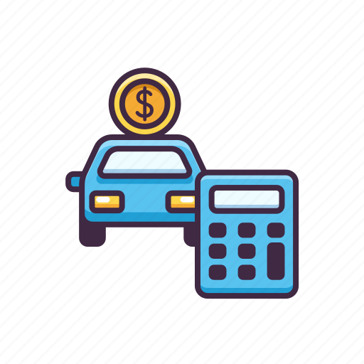 Banking, calculator, car, loan icon - Download on Iconfinder