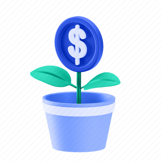 Deposit, interest, money, banking, bank, finance, revenue 3D illustration - Download on Iconfinder
