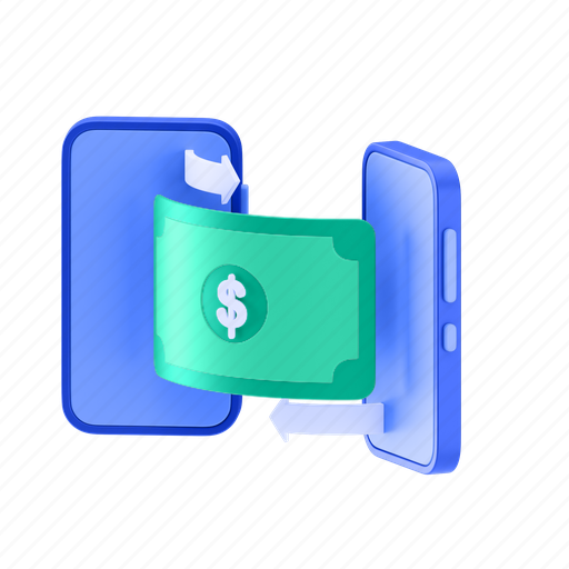 Money, transfer, currency, transaction, exchange 3D illustration - Download on Iconfinder