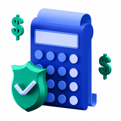 Transaction, calculator, banking, accounting, money, payment 3D illustration - Download on Iconfinder