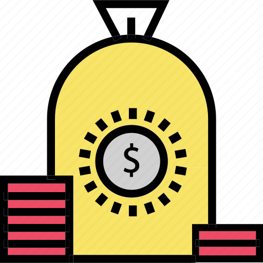 Accumulation, bag, investment, loan, money, savings, wealth icon - Download on Iconfinder