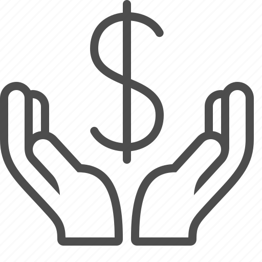 Banking, currency, dollar, finance, hands, loan, money icon - Download on Iconfinder