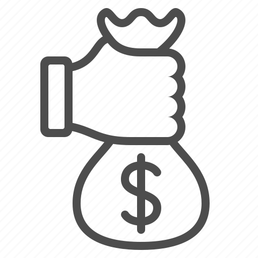 Bribe, cash, finance, fist, hand, money bag, moneybag icon - Download on Iconfinder
