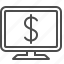 computer monitor, finance, mobile banking, money, online banking, tv screen 