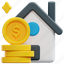 mortgage, banking, bank, house, home, money, property, 3d 