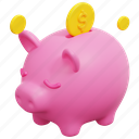 savings, banking, piggy, bank, coin, money, save, currency, 3d 