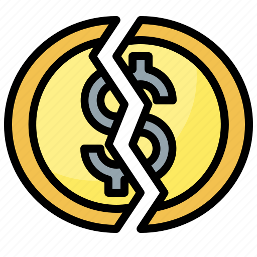 Bankruptcy, coin, dollar, economy, money icon - Download on Iconfinder
