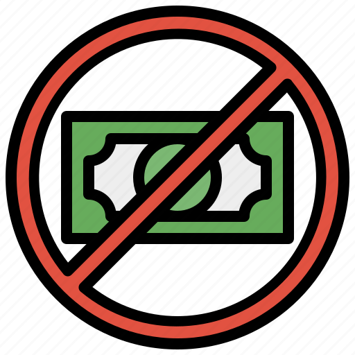 Forbidden, illegal, laundering, money, no icon - Download on Iconfinder