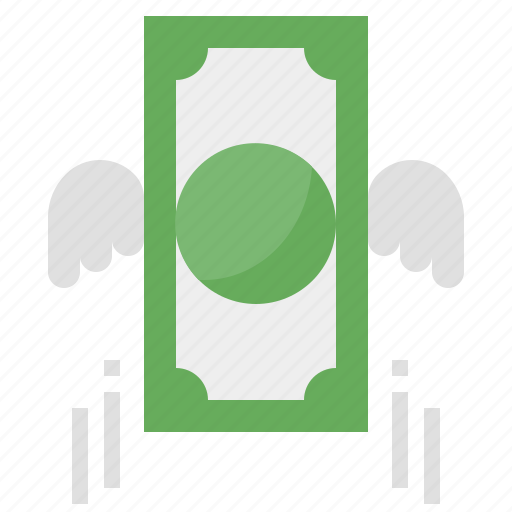 Coin, economy, flying, money, wings icon - Download on Iconfinder