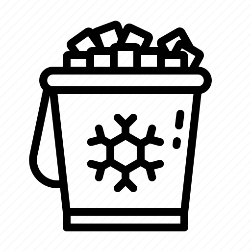 Ice, bucket, cubes, box, restaurant icon - Download on Iconfinder