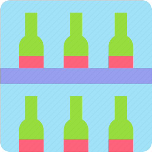 Shelf, bottles, bar, drink icon - Download on Iconfinder
