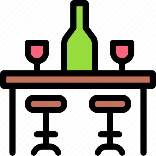 Bar, counter, cafe, coffee, seat icon - Download on Iconfinder