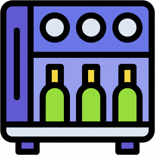 Cooler, fridge, bottle, kitchen icon - Download on Iconfinder