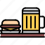 bar, beer, burger, club, drink, food, pub 