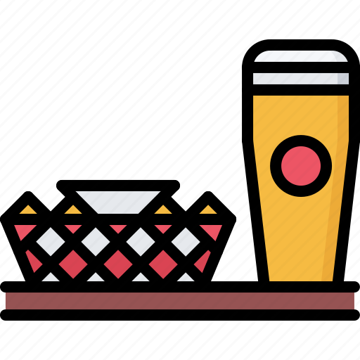 Bar, beer, bottle, chips, club, nachos, pub icon - Download on Iconfinder