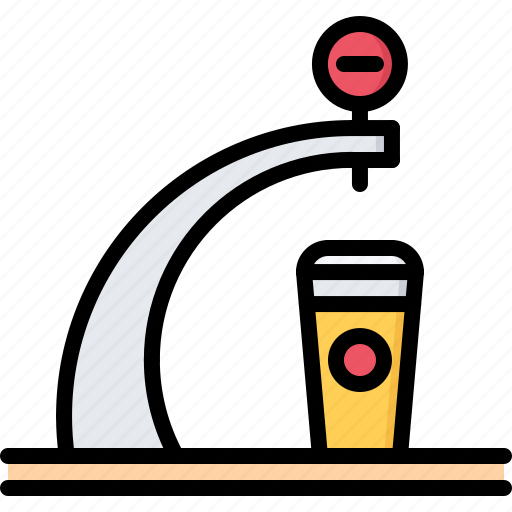 Bar, beer, club, faucet, glass, pub icon - Download on Iconfinder