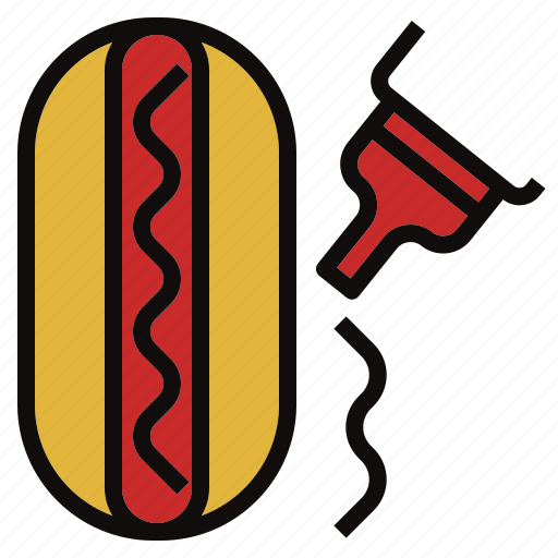 Bottle, burger, hotdog, sauce, squeeze icon - Download on Iconfinder