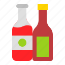 bbq, bottle, condiment, ketchup, sauce