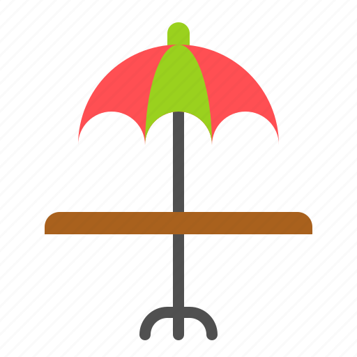 Bbq, beach, furniture, picnic, umbrella table icon - Download on Iconfinder