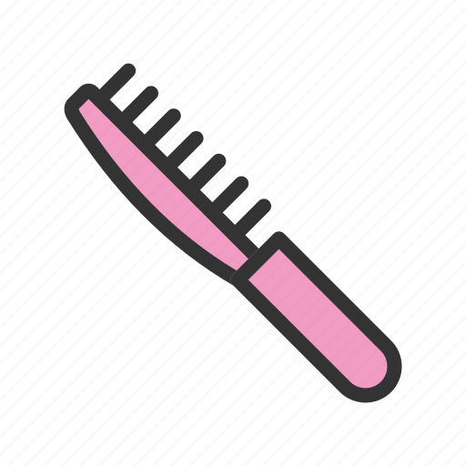 Beauty, brush, care, hair, hairbrush, plastic, salon icon - Download on Iconfinder